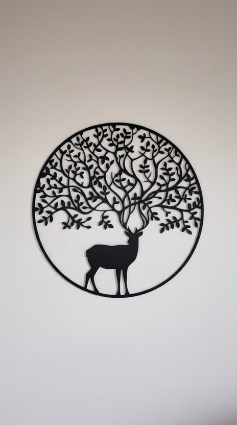 Dekorace na zeď Strom života - Jelen