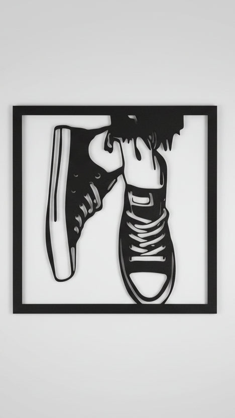 Dekorace na zeď Tenisky