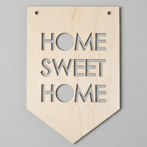 Dřevěná dekorativní cedule „Home Sweet Home“
