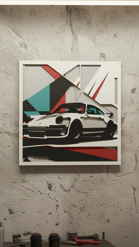 Obraz sportovního automobilu