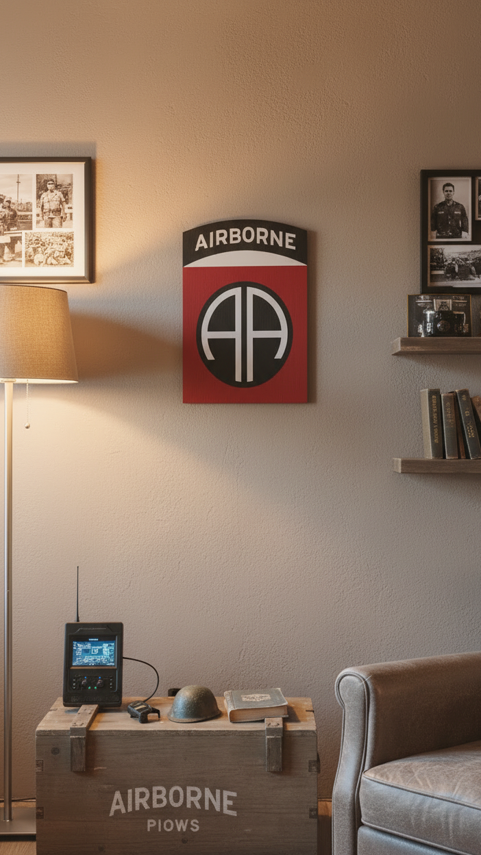 Jednoduchá plaketa 82. výsadkové divize