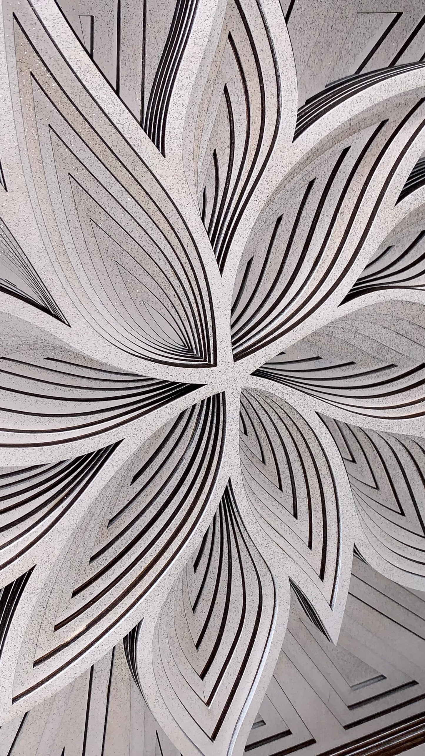 Obraz květu - třpytivý