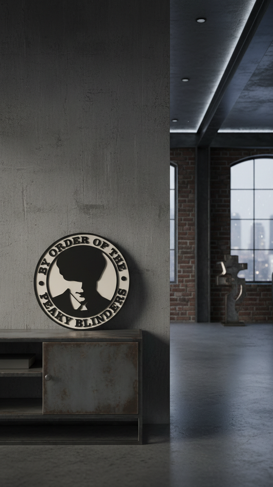 Jednoduchá plaketa Peaky Blinders