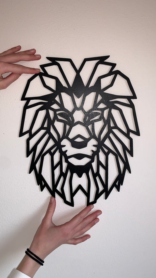 Dekorace na zeď Lev polygon