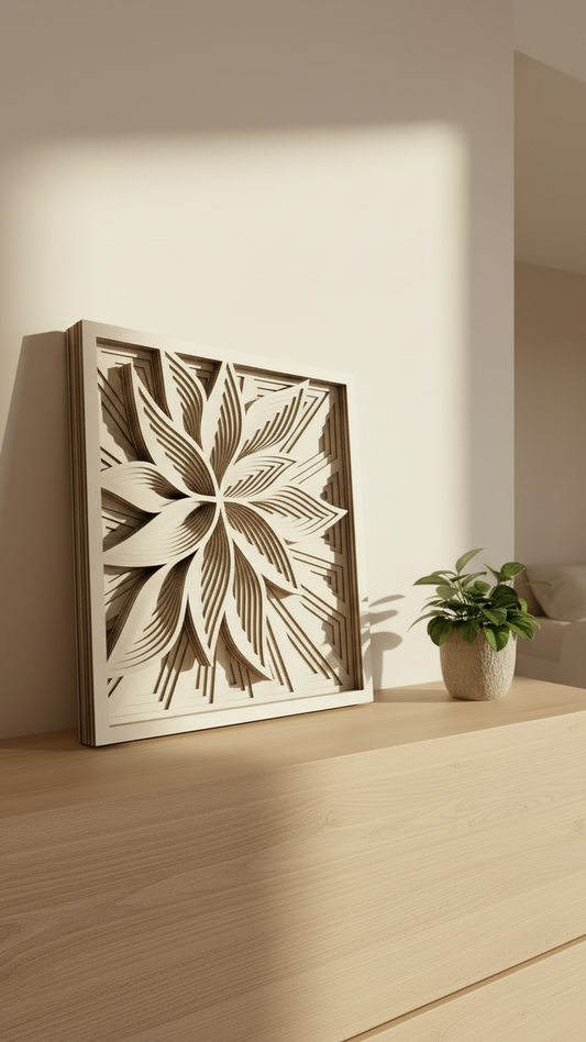 Obraz květu - třpytivý