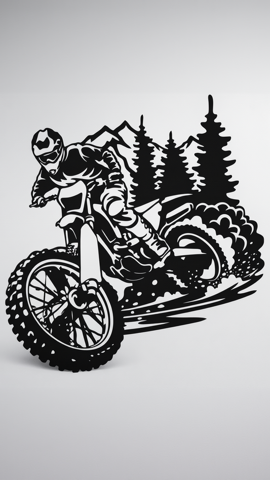 Dekorace na zeď motocross