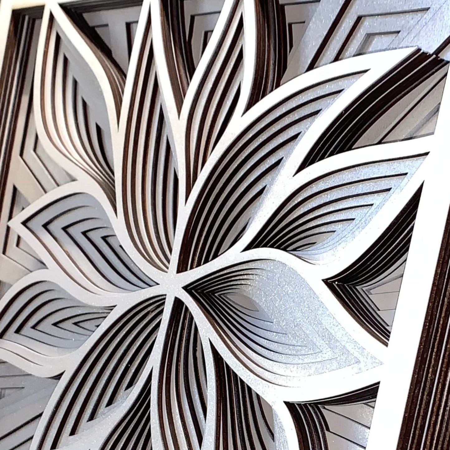 Obraz květu - třpytivý