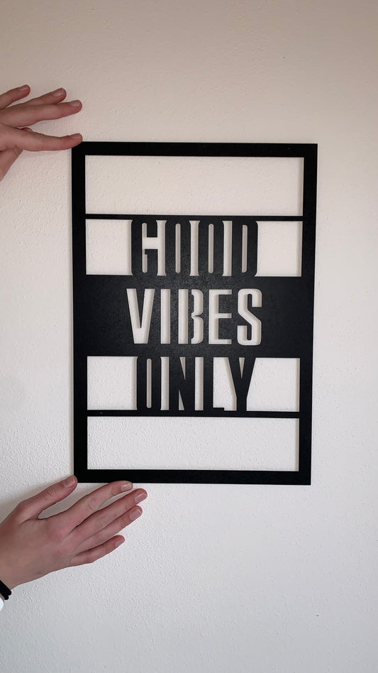 Dekorace na zeď Good vibes only