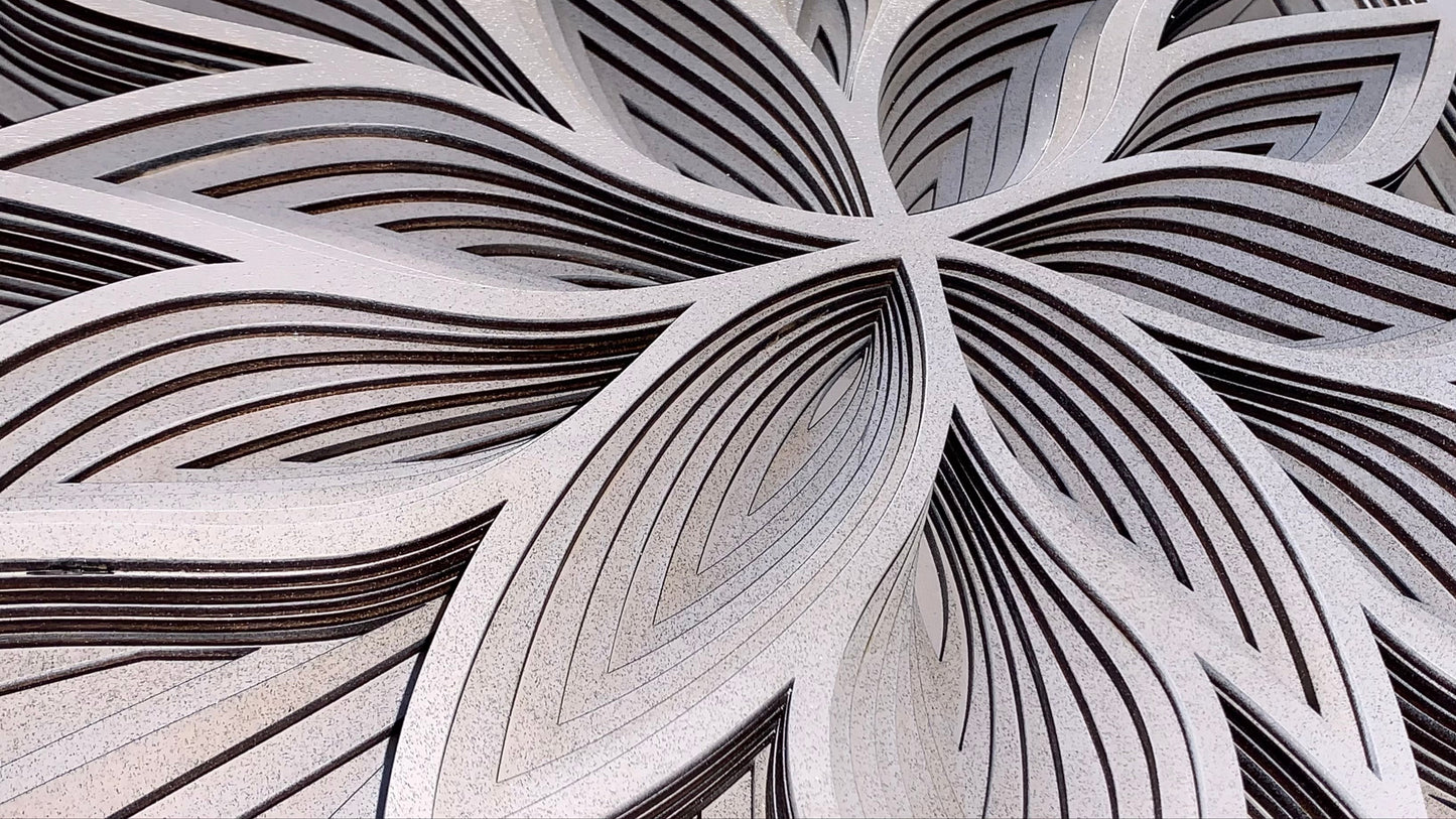 Obraz květu - třpytivý