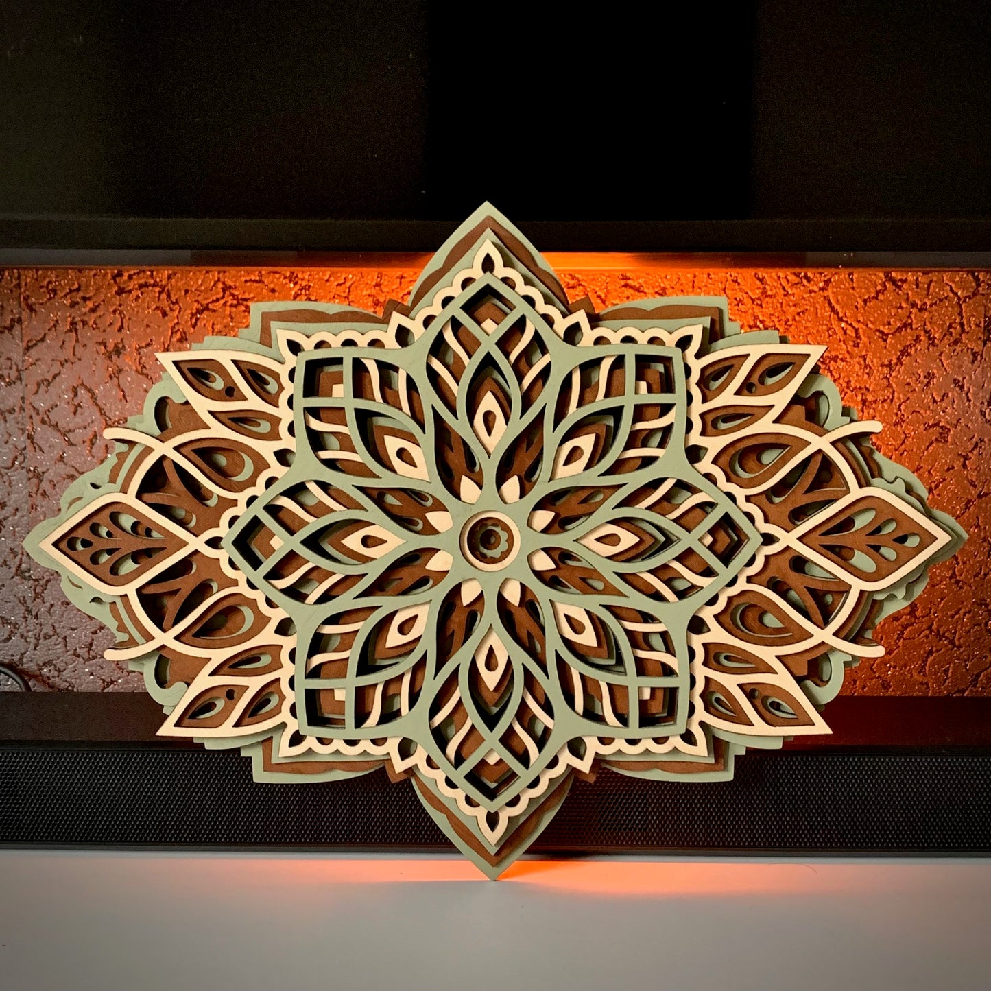 Mandala z březové překližky Tichá energie