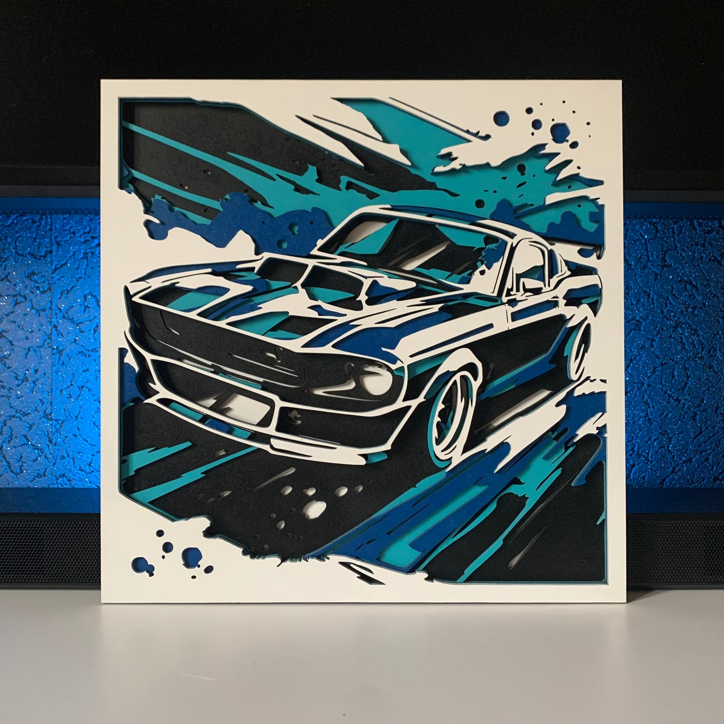 Dynamický 3D obraz muscle caru